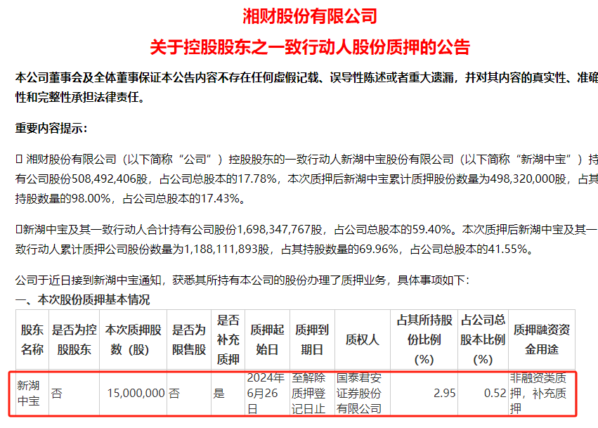 新湖中宝最新公告揭秘，背景、事件、影响与时代地位全解析